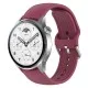Curea pentru Huawei Watch GT 2 46mm / GT 3 46mm, Xiaomi Watch S1 Pro / Active - Techsuit Watchband (W003) - Wine Red