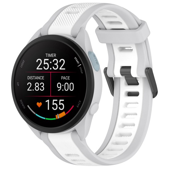 Curea pentru Huawei Watch GT 4 (41mm)/W1/Honor Watch S1/Garmin Venu 2S/Vivoactive 4S - Techsuit Watchband (W053) - White Curea pentru Huawei Watch GT 4 (41mm)/W1/Honor Watch S1/Garmin Venu 2S/Vivoactive 4S - Techsuit Watchband (W053) - White