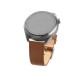 Curea pentru Samsung Galaxy Watch 4/5/Active 2, Huawei Watch GT 3 (42mm)/GT 3 Pro (43mm) - Fixed Leather Strap - Brown