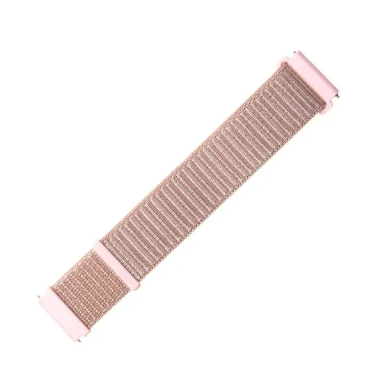Curea pentru Samsung Galaxy Watch 4/5/Active 2, Huawei Watch GT 3 (42mm)/GT 3 Pro (43mm) - Fixed Nylon Strap - Rose Gold Curea pentru Samsung Galaxy Watch 4/5/Active 2, Huawei Watch GT 3 (42mm)/GT 3 Pro (43mm) - Fixed Nylon Strap - Rose Gold