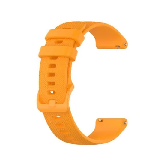 Curea pentru Samsung Galaxy Watch 4/5/Active 2, Huawei Watch GT 3 (42mm)/GT 3 Pro (43mm) - Techsuit Watchband 20mm (W006) - Orange Curea pentru Samsung Galaxy Watch 4/5/Active 2, Huawei Watch GT 3 (42mm)/GT 3 Pro (43mm) - Techsuit Watchband 20mm (W006) - Orange