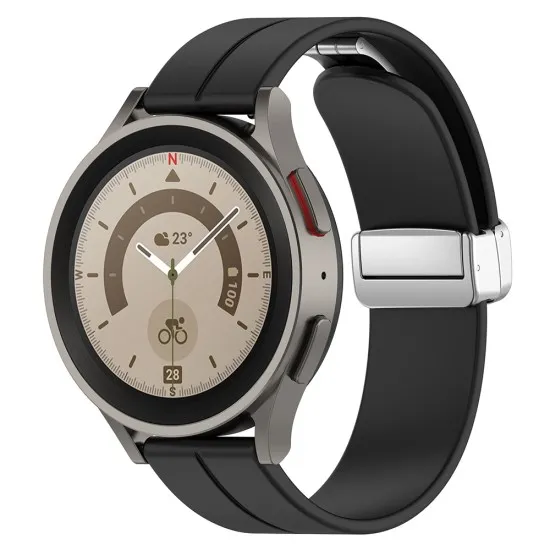 Curea pentru Samsung Galaxy Watch 4/5/Active 2, Huawei Watch GT 3 (42mm)/GT 3 Pro (43mm) - Techsuit Watchband (W011) - Black Curea pentru Samsung Galaxy Watch 4/5/Active 2, Huawei Watch GT 3 (42mm)/GT 3 Pro (43mm) - Techsuit Watchband (W011) - Black