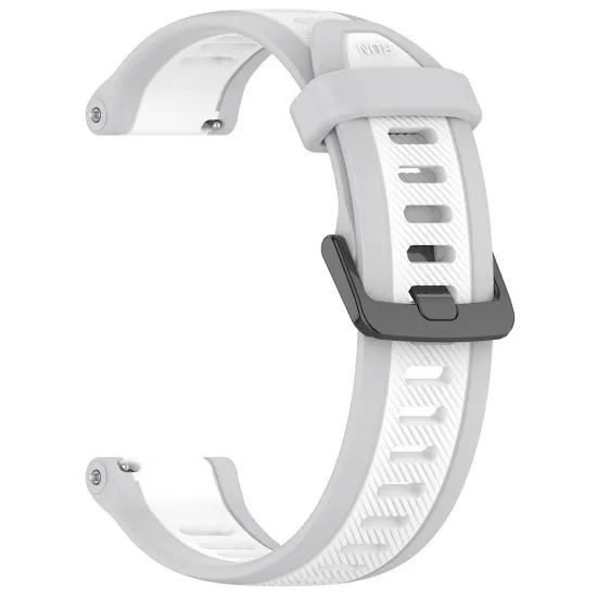 Curea pentru Samsung Galaxy Watch 4/5/Active 2, Huawei Watch GT 3 (42mm)/GT 3 Pro (43mm) - Techsuit Watchband (W053) - White Curea pentru Samsung Galaxy Watch 4/5/Active 2, Huawei Watch GT 3 (42mm)/GT 3 Pro (43mm) - Techsuit Watchband (W053) - White