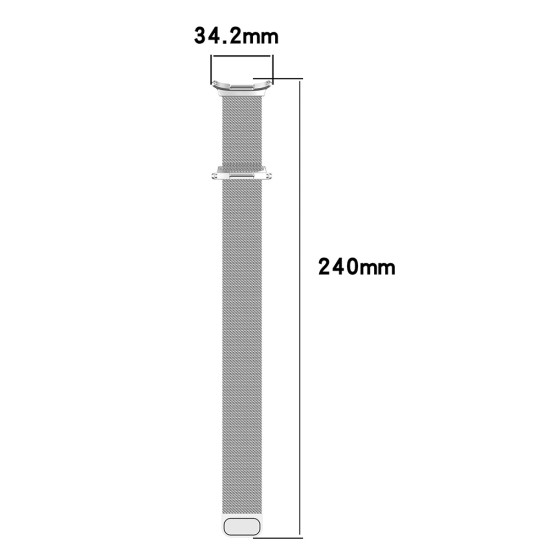 Curea pentru Samsung Galaxy Watch Ultra 47mm - Techsuit Watchband 35mm (W009) - Natural Titanium