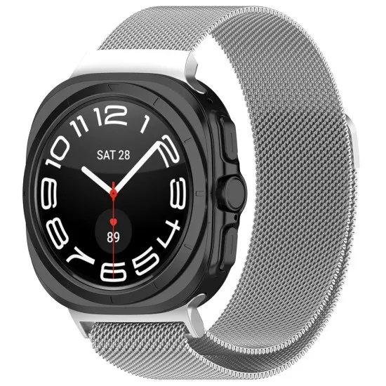 Curea pentru Samsung Galaxy Watch Ultra 47mm - Techsuit Watchband 35mm (W009) - Silver Curea pentru Samsung Galaxy Watch Ultra 47mm - Techsuit Watchband 35mm (W009) - Silver