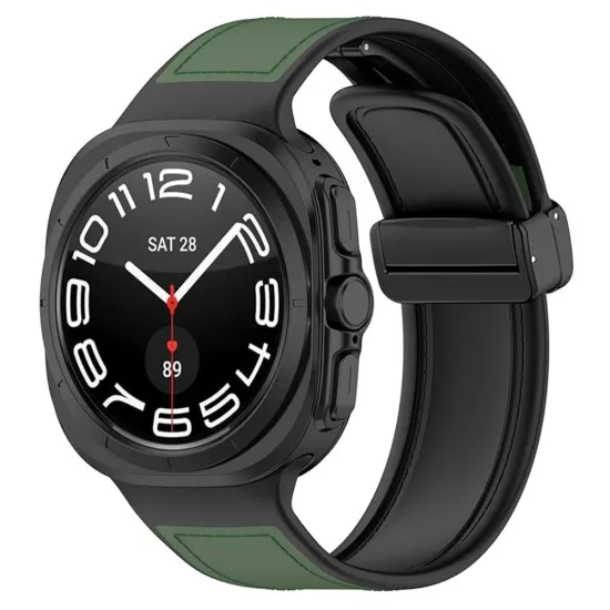 Curea pentru Samsung Galaxy Watch Ultra 47mm - Techsuit Watchband (W056) - Green Curea pentru Samsung Galaxy Watch Ultra 47mm - Techsuit Watchband (W056) - Green