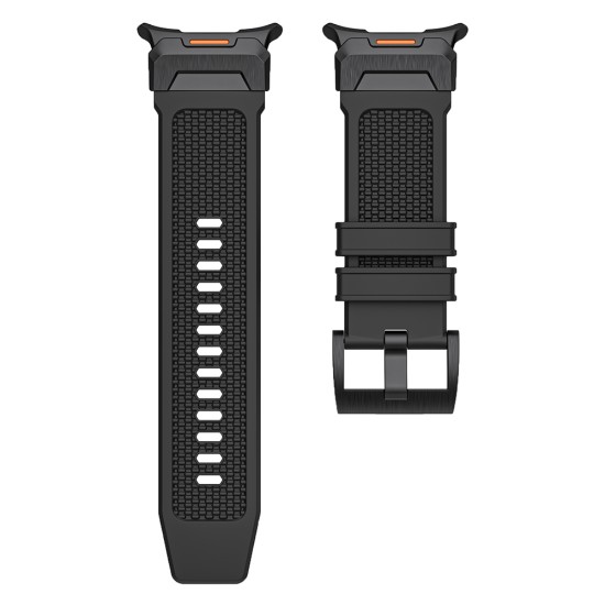 Curea pentru Samsung Galaxy Watch Ultra 47mm - Techsuit Watchband (W068) - Black / Silver