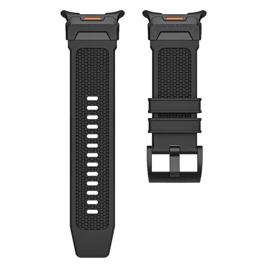 Curea pentru Samsung Galaxy Watch Ultra 47mm - Techsuit Watchband (W068) - Black / Silver Curea pentru Samsung Galaxy Watch Ultra 47mm - Techsuit Watchband (W068) - Black / Silver