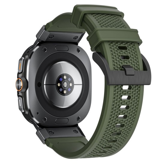 Curea pentru Samsung Galaxy Watch Ultra 47mm - Techsuit Watchband (W068) - Green / Black