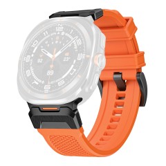 Curea pentru Samsung Galaxy Watch Ultra 47mm - Techsuit Watchband (W068) - Orange / Black Curea pentru Samsung Galaxy Watch Ultra 47mm - Techsuit Watchband (W068) - Orange / Black
