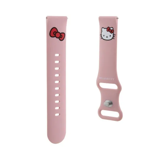 Curea pentru Samsung Watch 4/5, Huawei Watch GT 3 (42mm)/GT 3 Pro (43mm) - Hello Kitty Strap Silicone Kitty Head (HKUWMSCHBLP) - Pink Curea pentru Samsung Watch 4/5, Huawei Watch GT 3 (42mm)/GT 3 Pro (43mm) - Hello Kitty Strap Silicone Kitty Head (HKUWMSCHBLP) - Pink