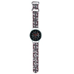 Curea pentru Samsung Watch (46mm)/Watch 3, Huawei Watch GT 2/GT 3 (46mm) - Hello Kitty Strap Silicone Heads & Stripes (HKUWLSDIESK) - Black Curea pentru Samsung Watch (46mm)/Watch 3, Huawei Watch GT 2/GT 3 (46mm) - Hello Kitty Strap Silicone Heads & Stripes (HKUWLSDIESK) - Black