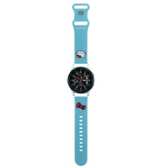 Curea pentru Samsung Watch (46mm)/Watch 3, Huawei Watch GT 2/GT 3 (46mm) - Hello Kitty Strap Silicone Kitty Head (HKUWLSCHBLB) - Blue Curea pentru Samsung Watch (46mm)/Watch 3, Huawei Watch GT 2/GT 3 (46mm) - Hello Kitty Strap Silicone Kitty Head (HKUWLSCHBLB) - Blue