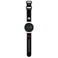 Curea pentru Samsung Watch (46mm)/Watch 3, Huawei Watch GT 2/GT 3 (46mm) - Hello Kitty Strap Silicone Kitty Head (HKUWLSCHBLK) - Black Curea pentru Samsung Watch (46mm)/Watch 3, Huawei Watch GT 2/GT 3 (46mm) - Hello Kitty Strap Silicone Kitty Head (HKUWLSCHBLK) - Black