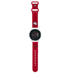 Curea pentru Samsung Watch (46mm)/Watch 3, Huawei Watch GT 2/GT 3 (46mm) - Hello Kitty Strap Silicone Kitty Head (HKUWLSCHBLR) - Red Curea pentru Samsung Watch (46mm)/Watch 3, Huawei Watch GT 2/GT 3 (46mm) - Hello Kitty Strap Silicone Kitty Head (HKUWLSCHBLR) - Red