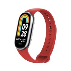 Curea pentru Xiaomi Mi Band 8 / 8 NFC / 9 / 9 NFC - Fixed Silicone Strap - Red Curea pentru Xiaomi Mi Band 8 / 8 NFC / 9 / 9 NFC - Fixed Silicone Strap - Red