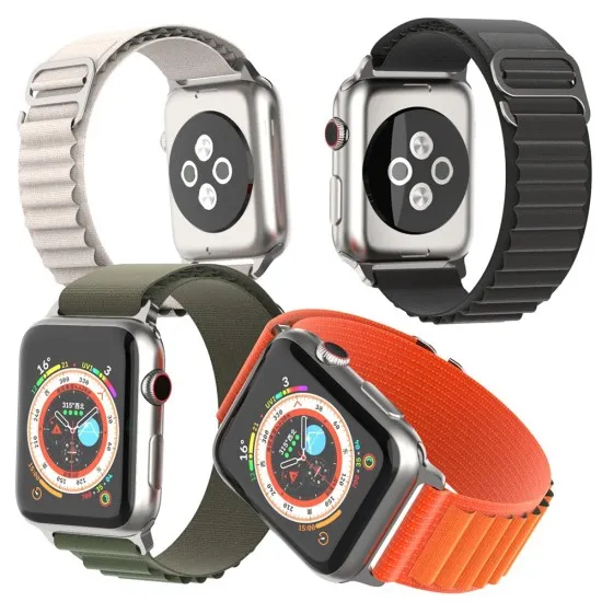 Curea pentruApple Watch 1/2/3/4/5/6/7/8/9/SE/SE 2 (38/40/41mm) - Techsuit Watchband (W037) - Army Green Curea pentruApple Watch 1/2/3/4/5/6/7/8/9/SE/SE 2 (38/40/41mm) - Techsuit Watchband (W037) - Army Green
