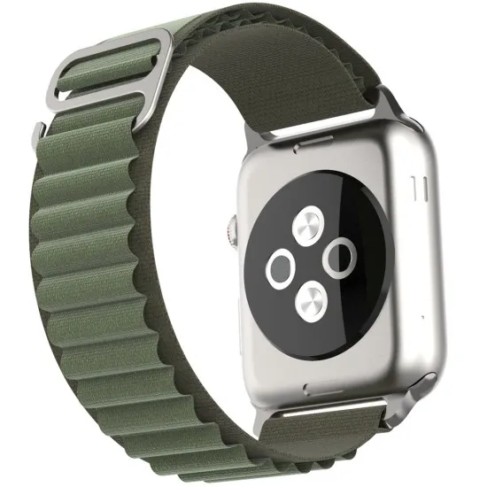 Curea pentruApple Watch 1/2/3/4/5/6/7/8/9/SE/SE 2 (38/40/41mm) - Techsuit Watchband (W037) - Army Green Curea pentruApple Watch 1/2/3/4/5/6/7/8/9/SE/SE 2 (38/40/41mm) - Techsuit Watchband (W037) - Army Green