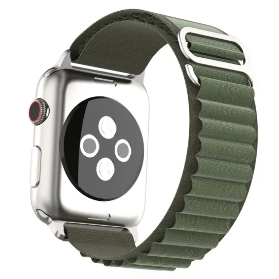 Curea pentruApple Watch 1/2/3/4/5/6/7/8/9/SE/SE 2 (38/40/41mm) - Techsuit Watchband (W037) - Army Green Curea pentruApple Watch 1/2/3/4/5/6/7/8/9/SE/SE 2 (38/40/41mm) - Techsuit Watchband (W037) - Army Green