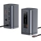 Docking Station USB-C la 2xHDMI, 2xDP, 3xUSB, 2xUSB-C, RJ45, Jack - Baseus (B00568101813-00) - Space Grey