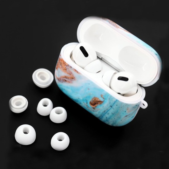 Dopuri din Silicon pentru AirPods Pro 1 / 2, XS, S, L (set 3) - Techsuit (ET1) - White