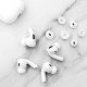 Dopuri din Silicon pentru AirPods Pro 1 / 2, XS, S, L (set 3) - Techsuit (ET1) - White