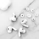Dopuri din Silicon pentru AirPods Pro 1 / 2, XS, S, L (set 3) - Techsuit (ET1) - White Dopuri din Silicon pentru AirPods Pro 1 / 2, XS, S, L (set 3) - Techsuit (ET1) - White