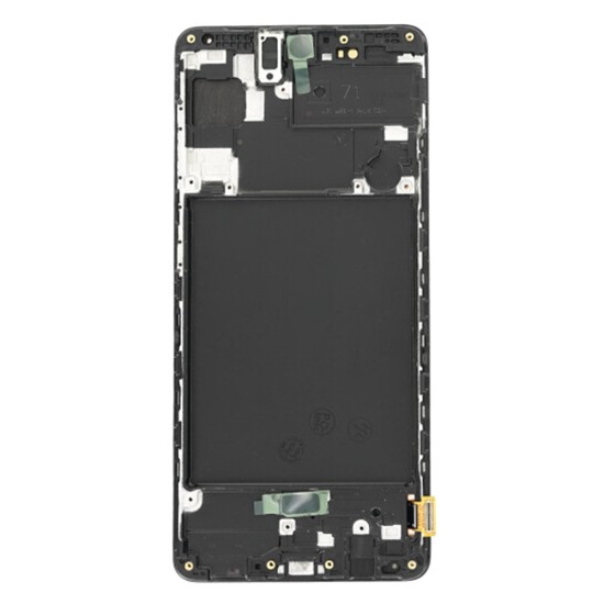 Ecran cu Touchscreen si Rama Compatibil cu Samsung Galaxy A71 4G (SM-A715) - OEM (19908) - Black Ecran cu Touchscreen si Rama Compatibil cu Samsung Galaxy A71 4G (SM-A715) - OEM (19908) - Black