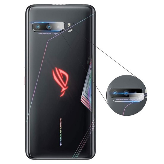 Folie Camera pentru Asus ROG Phone 3 Strix / Rog Phone 3 ZS661KS - Mocolo Full Clear Camera Glass - Clear