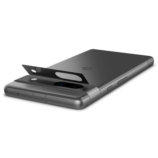 Folie Camera pentru Google Pixel 7a (set 2) - Spigen Glas.tR Optik EZ FIT - Black