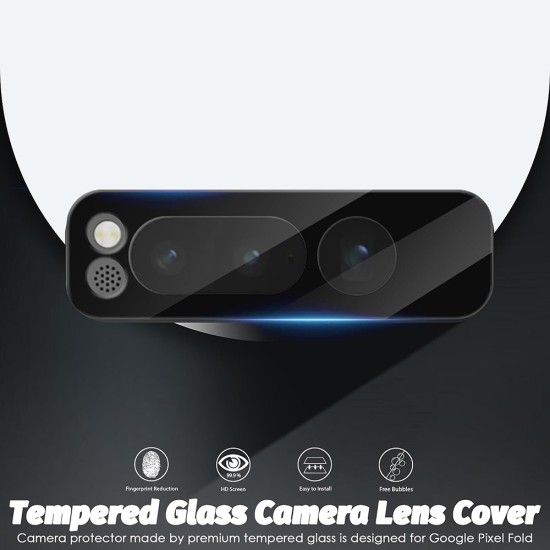 Folie Camera pentru Google Pixel Fold - Techsuit Full Camera Glass - Black