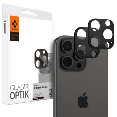 Folie Camera pentru iPhone 14 Pro / Pro Max / 15 Pro / Pro Max / 16 Pro / Pro Max (set 2) - Spigen Glas.tR Optik - Black Folie Camera pentru iPhone 14 Pro / Pro Max / 15 Pro / Pro Max / 16 Pro / Pro Max (set 2) - Spigen Glas.tR Optik - Black