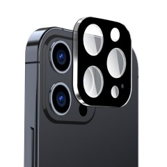 Folie Camera pentru iPhone 15 Pro / 15 Pro Max - Techsuit Full Camera Glass - Black Folie Camera pentru iPhone 15 Pro / 15 Pro Max - Techsuit Full Camera Glass - Black