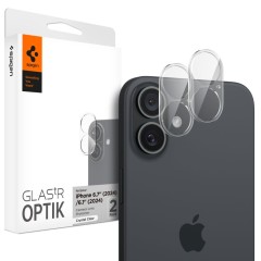 Folie Camera pentru iPhone 16 / iPhone 16 Plus (set 2) - Spigen Glas.tR Optik - Clear Folie Camera pentru iPhone 16 / iPhone 16 Plus (set 2) - Spigen Glas.tR Optik - Clear