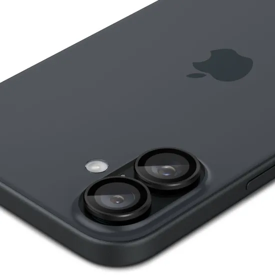 Folie Camera pentru iPhone 16 / iPhone 16 Plus (set 2) - Spigen Glas.tR Optik EZ Fit Pro - Black Folie Camera pentru iPhone 16 / iPhone 16 Plus (set 2) - Spigen Glas.tR Optik EZ Fit Pro - Black