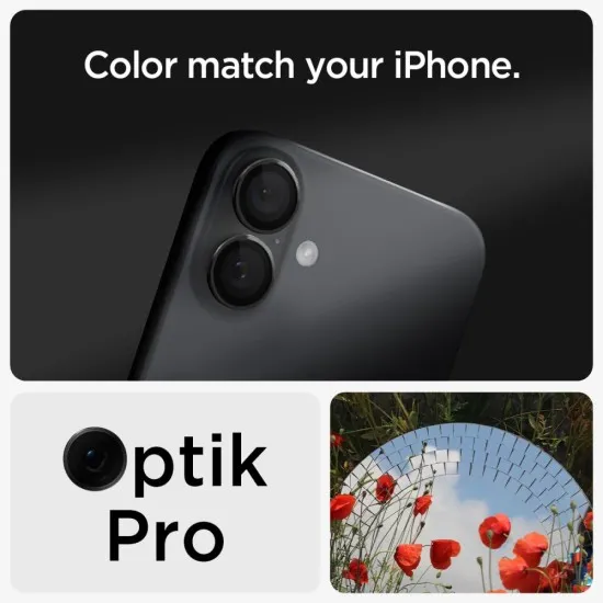Folie Camera pentru iPhone 16 / iPhone 16 Plus (set 2) - Spigen Glas.tR Optik EZ Fit Pro - Black Folie Camera pentru iPhone 16 / iPhone 16 Plus (set 2) - Spigen Glas.tR Optik EZ Fit Pro - Black