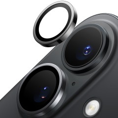 Folie Camera pentru iPhone 16 Plus - Torras Lensguard Camera Protector - Black Folie Camera pentru iPhone 16 Plus - Torras Lensguard Camera Protector - Black