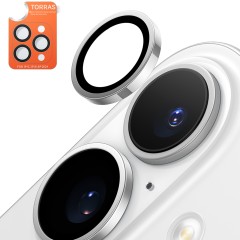 Folie Camera pentru iPhone 16 Plus - Torras Lensguard Camera Protector - Titanium Grey Folie Camera pentru iPhone 16 Plus - Torras Lensguard Camera Protector - Titanium Grey