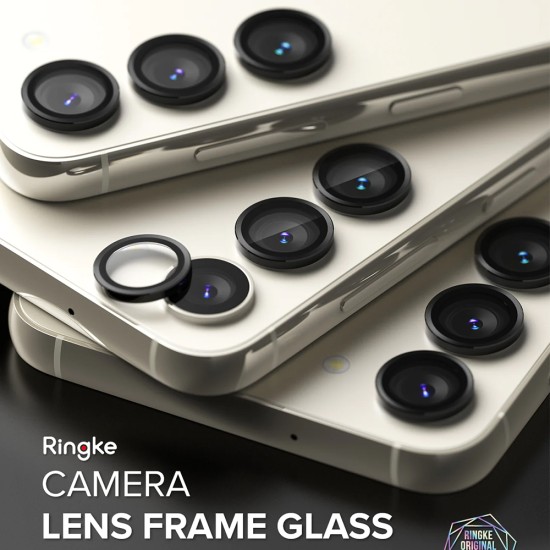 Folie Camera pentru Samsung Galaxy S23 / S23 Plus - Ringke Camera Lens Frame Glass - Black