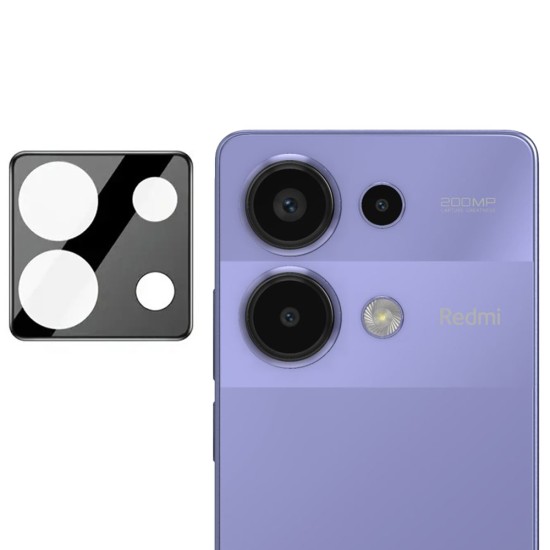 Folie Camera pentru Xiaomi Redmi Note 13 Pro 4G / Poco M6 Pro 4G - Techsuit Full Camera Glass - Black