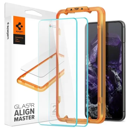 Folie pentru Google Pixel 8 (set 2) - Spigen Glas.TR Align Master - Clear Folie pentru Google Pixel 8 (set 2) - Spigen Glas.TR Align Master - Clear