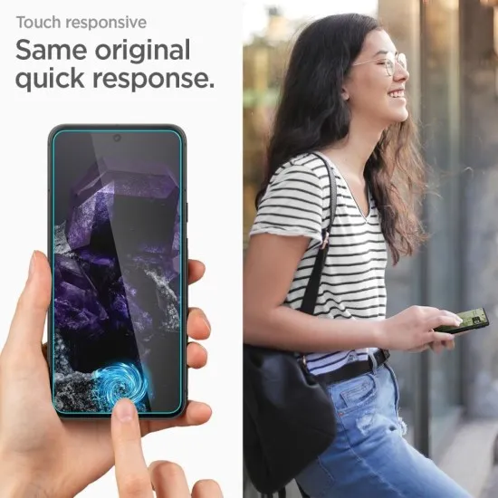 Folie pentru Google Pixel 8 (set 2) - Spigen Glas.TR Align Master - Clear Folie pentru Google Pixel 8 (set 2) - Spigen Glas.TR Align Master - Clear
