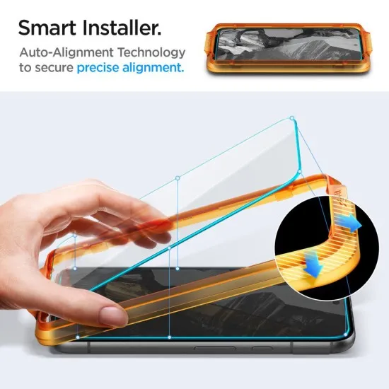 Folie pentru Google Pixel 8a (set 2) - Spigen Glas.TR Align Master - Clear Folie pentru Google Pixel 8a (set 2) - Spigen Glas.TR Align Master - Clear