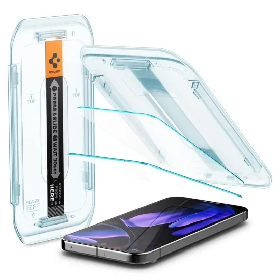 Folie pentru Google Pixel 9 / 9 Pro (set 2) - Spigen Glas.tR EZ FIT - Clear Folie pentru Google Pixel 9 / 9 Pro (set 2) - Spigen Glas.tR EZ FIT - Clear