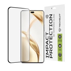 Folie pentru Honor 200 Pro - Techsuit 111D Full Cover / Full Glue Glass / 3D Curved Screen - Black Folie pentru Honor 200 Pro - Techsuit 111D Full Cover / Full Glue Glass / 3D Curved Screen - Black