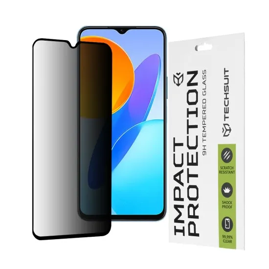 Folie pentru Honor X8 5G / X6 / 70 Lite - Techsuit 111D Privacy Full Glue - Black Folie pentru Honor X8 5G / X6 / 70 Lite - Techsuit 111D Privacy Full Glue - Black