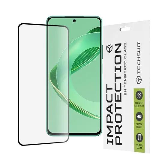 Folie pentru Huawei nova 11 SE / 12 SE - Techsuit 111D Full Cover / Full Glue Glass - Black