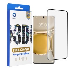 Folie pentru Huawei P50 Pro - Lito 3D Full Cover Super Thin Glass - Black Folie pentru Huawei P50 Pro - Lito 3D Full Cover Super Thin Glass - Black