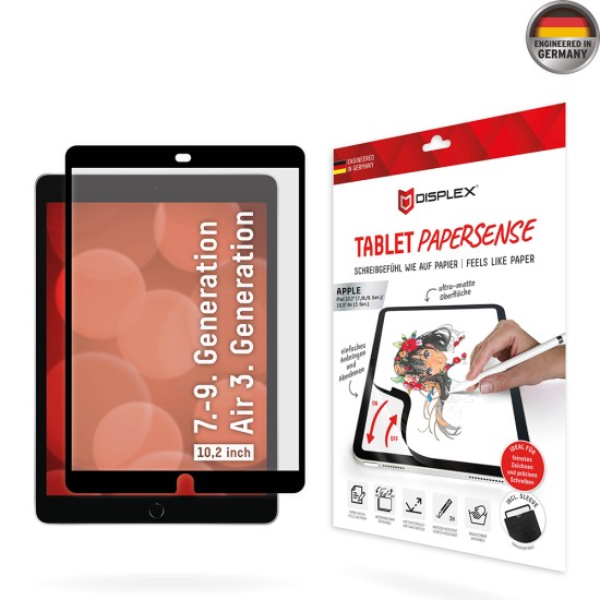 Folie pentru iPad 10.2 (2019/2020/2021) / iPad Air 10.5 2019 - Displex Tablet PaperSense - Black