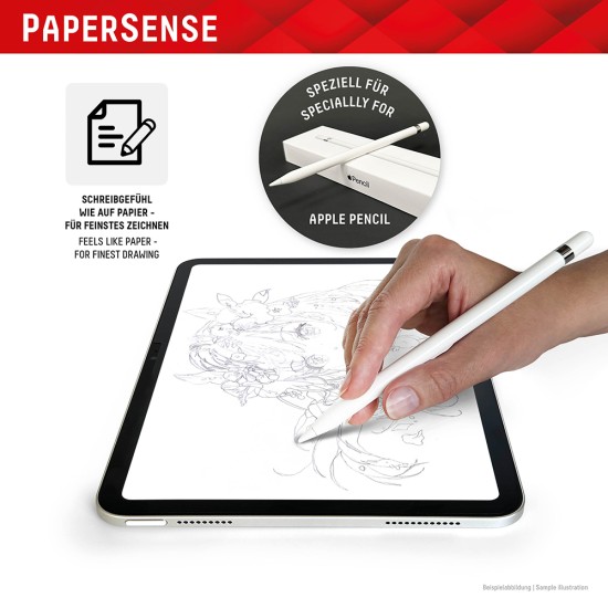 Folie pentru iPad 10.2 (2019/2020/2021) / iPad Air 10.5 2019 - Displex Tablet PaperSense - Black